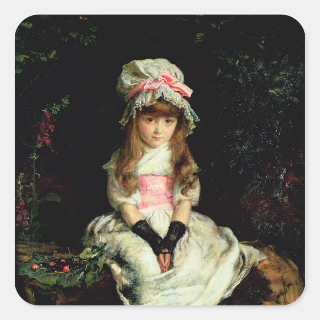 Cherry Ripe, 1879 Square Sticker (Front)