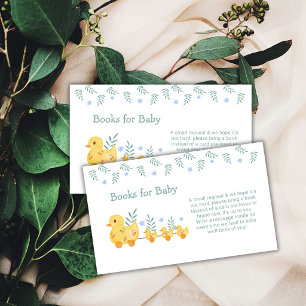 Cherry Rubber Mommy Duck Books For Baby Shower Enclosure Card