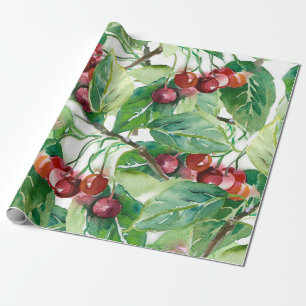 Cherry Seamless Pattern Wrapping Paper