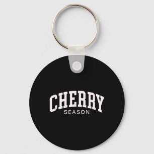 Cherry Season Cute Summer Fruit Orchard Graphic Keychain