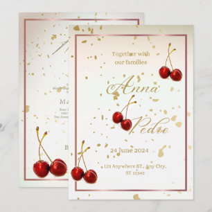 Cherry Season Wedding Invitation