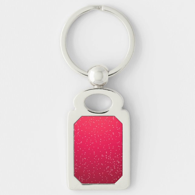 Cherry Soda with Tiny Bubbles Background Art Keychain (Front)