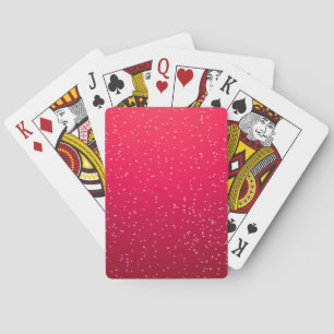 Cherry Soda with Tiny Bubbles Background Art Playing Cards