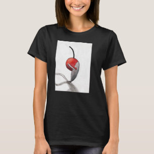 Cherry Spoon Hug Black t-shirt smaller sizes
