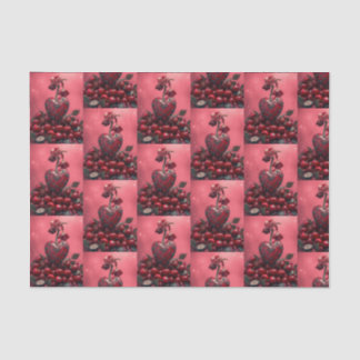 Cherry Steampunk Valentine Tissue Paper