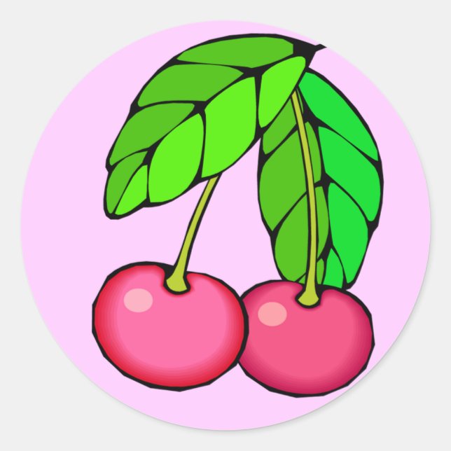 Cherry Sticker (PINK) (Front)