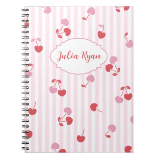 Cherry Stripes Notebook