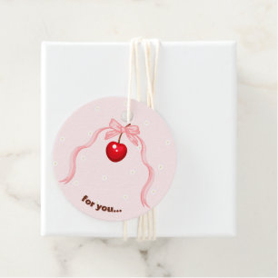 Cherry Sweet Birthday Favour Tags