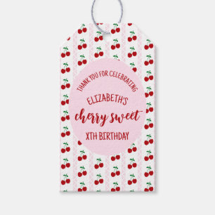 Cherry Sweet Birthday Gift Tags