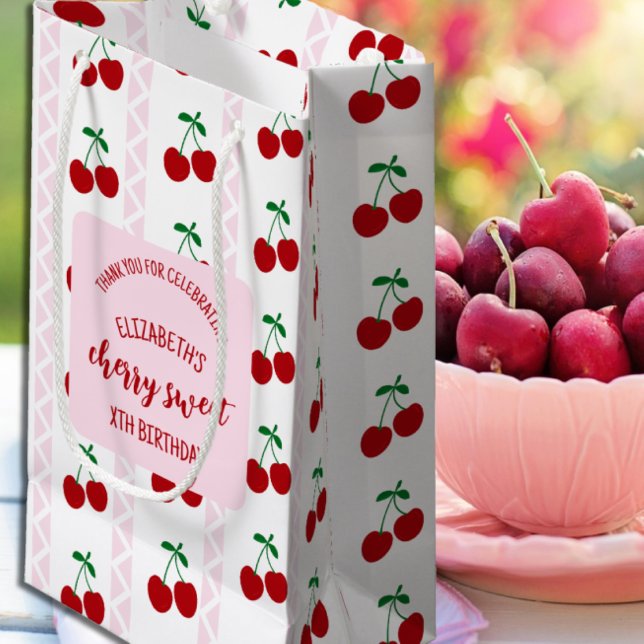 Cherry Sweet Birthday Small Gift Bag (Creator Uploaded)