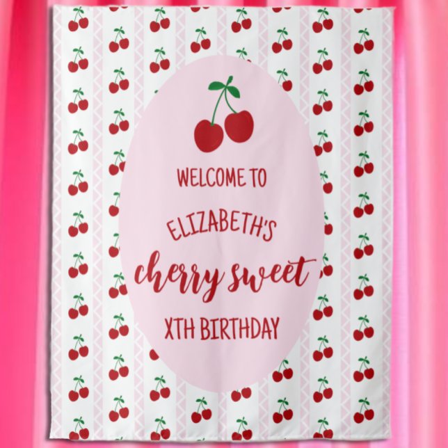 Cherry Sweet Birthday Tapestry (Creator Uploaded)