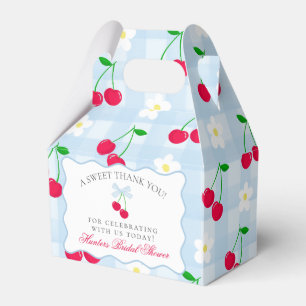 Cherry Sweet Blue Coquette Bridal Shower Favour Bo Favor Box