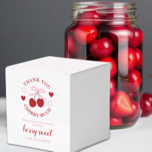 Cherry Sweet Bridal Shower Favor Box