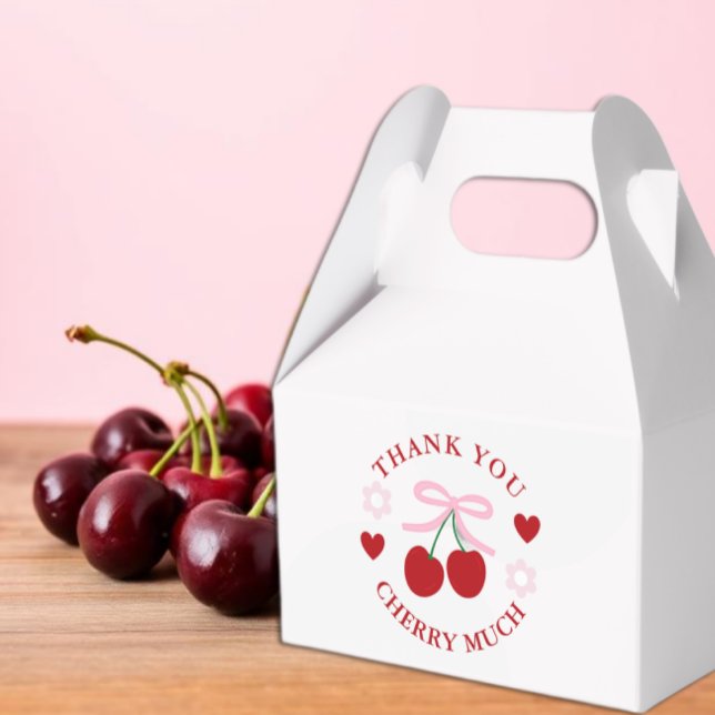 Cherry Sweet Bridal Shower Favor Box (Creator Uploaded)