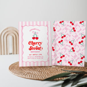 Cherry Sweet Invitation d'anniversaire