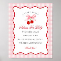 Cherry Sweet Pink Coquette Bow Advice for Baby
