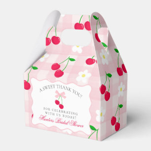 Cherry Sweet Pink Coquette Bridal Shower Favour Bo Favor Box