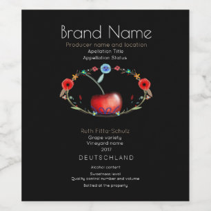 Cherry Sweet Young Wine Wine Label