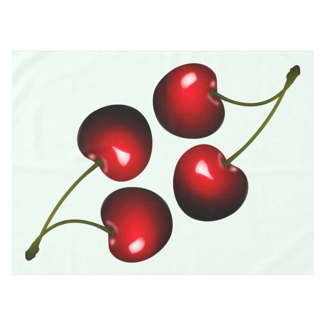 Cherry Tablecloth - Choose Color (Front (Horizontal))