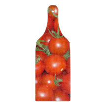 Cherry Tomato Harvest Glass Cutting Board