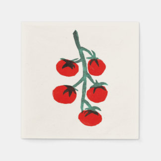 Cherry Tomato Italian Summer Cocktail Napkins
