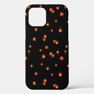 Cherry tomatoes illustration. Watercolor seamless iPhone 12 Case