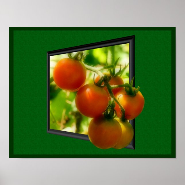 Cherry Tomatoes Out Of Frame Nature Poster Print (Front)