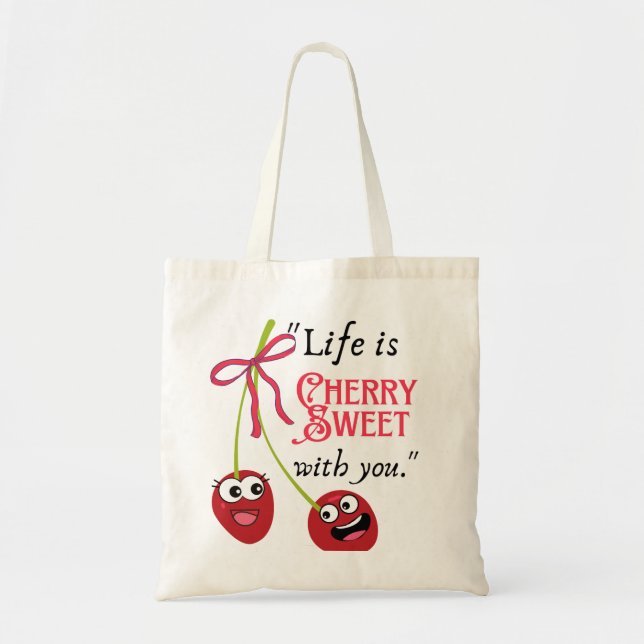 CHERRY  TOTE BAG (Front)