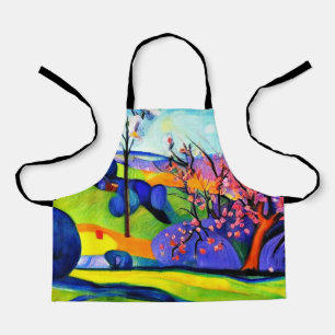 Cherry tree among rocks apron