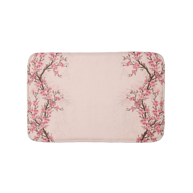 Cherry Tree Blossom - Sakura Branch Bath Mat (Front)