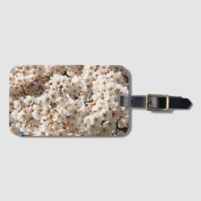 Cherry Tree in Bloom, Oregon Luggage Tag (Front Horizontal)