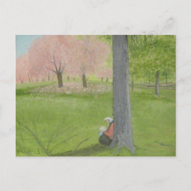 Cherry Tree Sketcher - Central Park Postcard (Front)