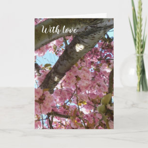 Cherry Tree Sunshine Heart Card