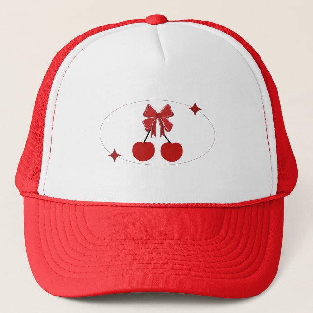 Cherry Trucker Hat (Front)