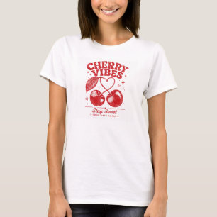 Cherry Vibes Retro Graphic Shirt