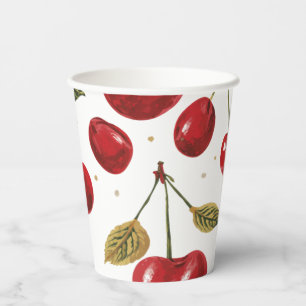 Cherry Vibrant Aesthetic Modren Viral Paper Cups