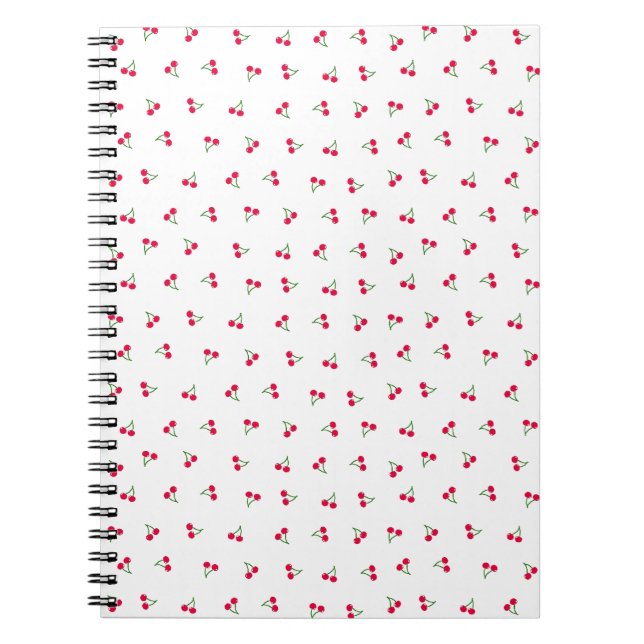 Cherry White Notebook (Front)