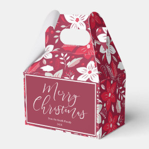 Cherry Wine Christmas Custom Favor Box