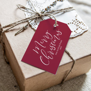 Cherry Wine Christmas   Customized Gift Tags