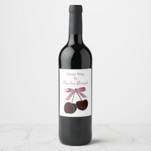 Cherry Wine Label