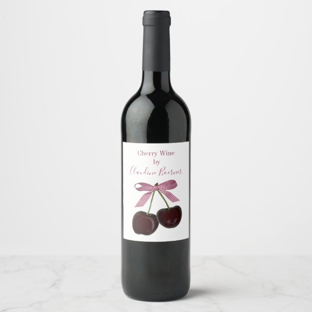 Cherry Wine Label (Front)