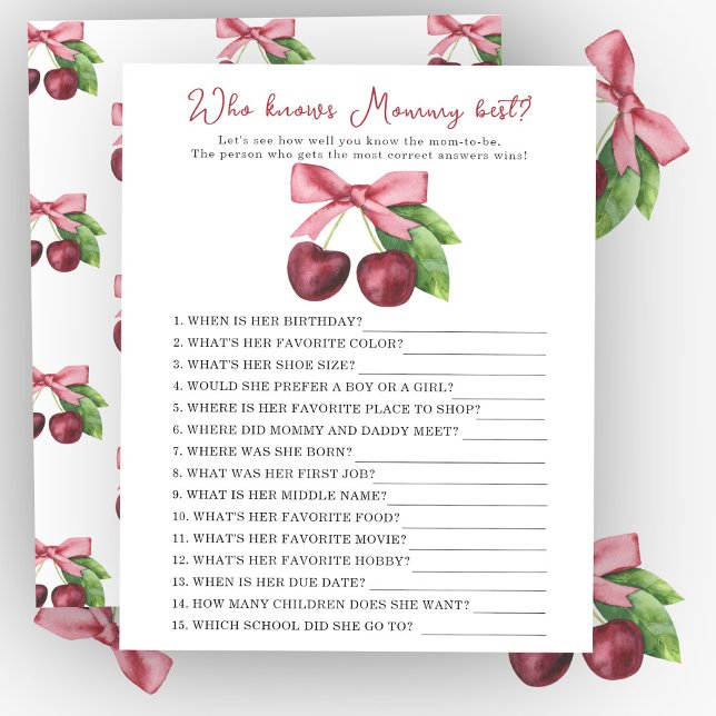 cherry with bow - Who knows mommy best (Creator Uploaded)