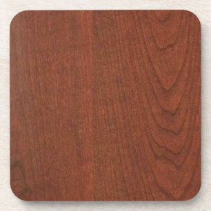 CHERRY WOOD finish BUY blank blanche add TEXT IMG Coaster