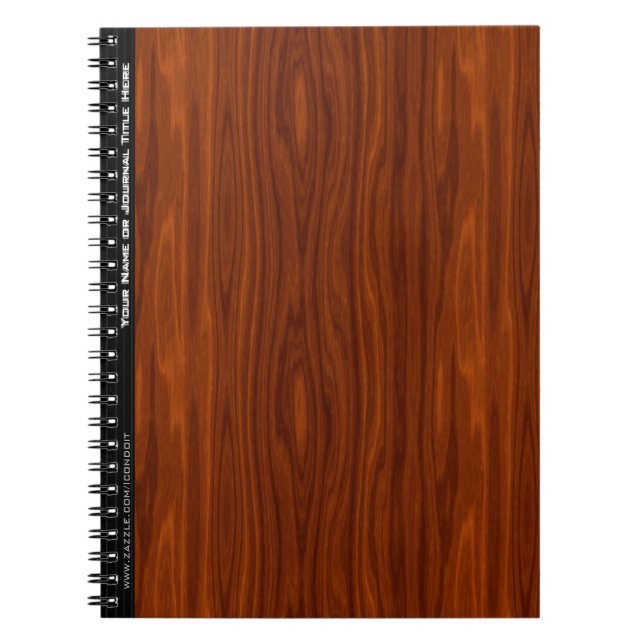 Cherry Wood (Personalized) Notebook (Front)