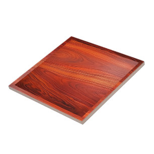Cherry wood texture custom monoram. tile