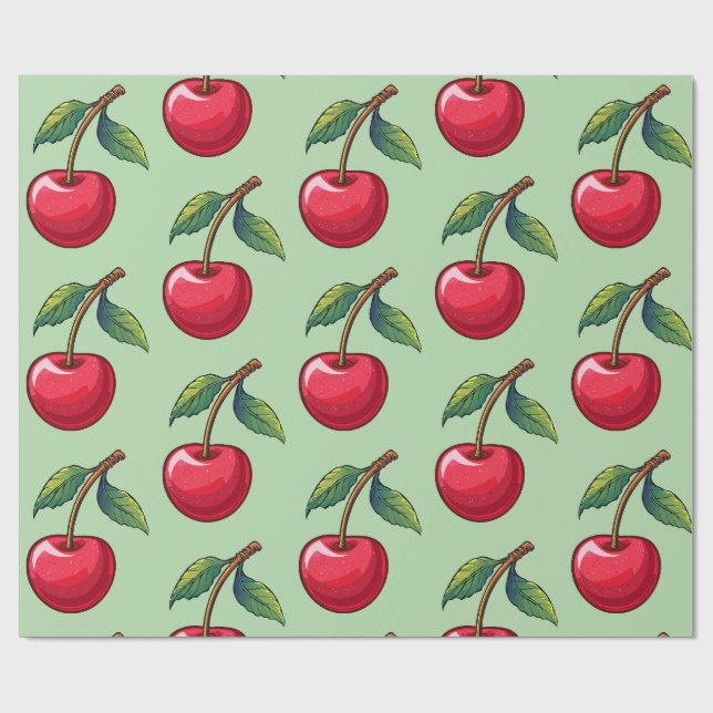 Cherry Wrapping Paper (Flat)