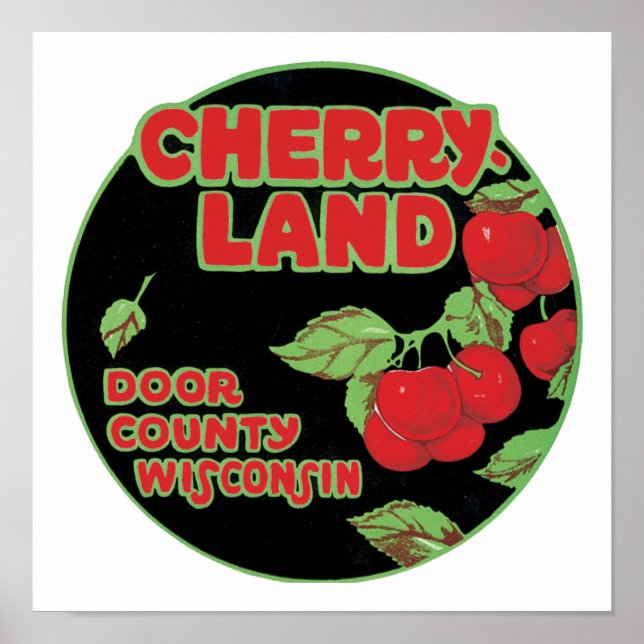 Cherryland Door County Wisconsin Poster (Front)