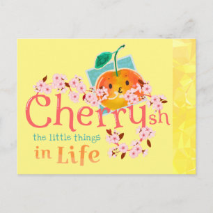 Cherrysh the Little Things in Life - Punny Garden  Postcard