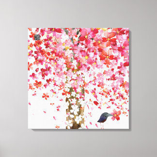 cherrytreebird canvas print