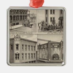 Cherryvale, Kansas Metal Ornament
